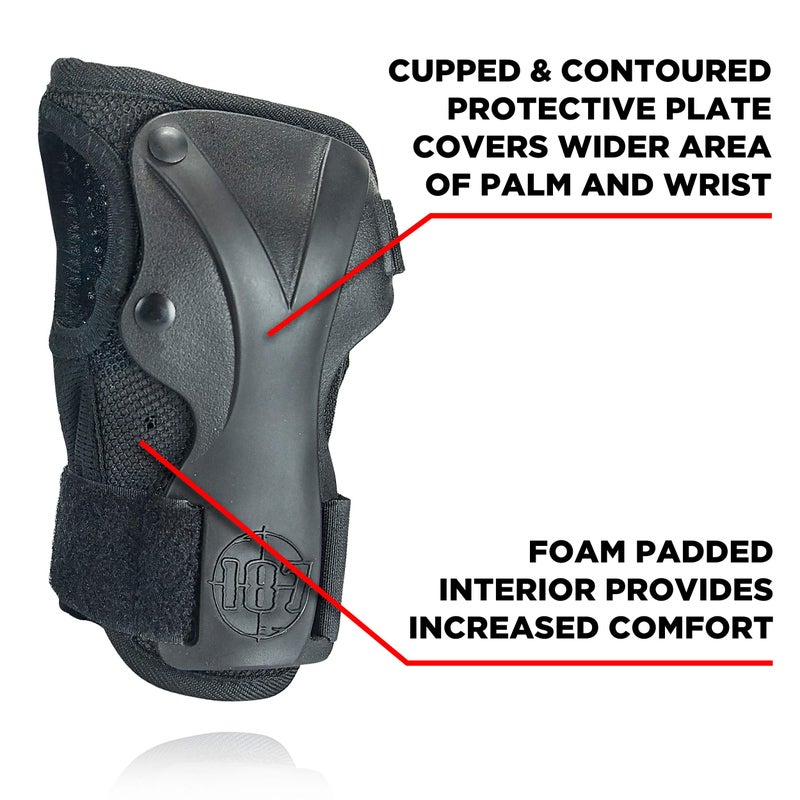 187 Killer Pads 187 حماة المعصم ديربي، أسود، صغير - Image 2